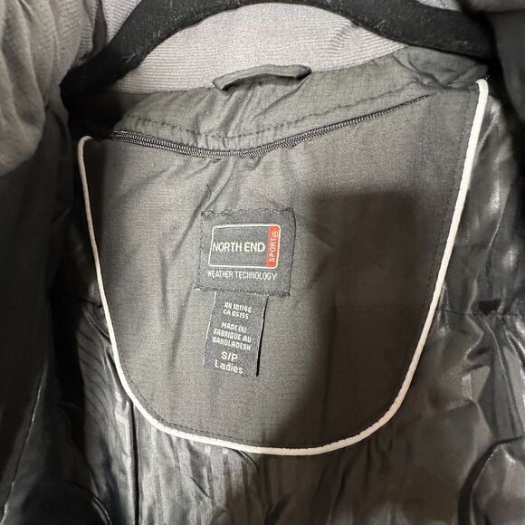 North End Sports Weather Technology Black High Collar Zip Jacket & Pockets S - Picture 10 of 13